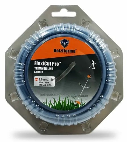 Леска триммерная HOLZFFORMA FlexiCut Pro 3.0х15м, квадрат SQ003015PRO