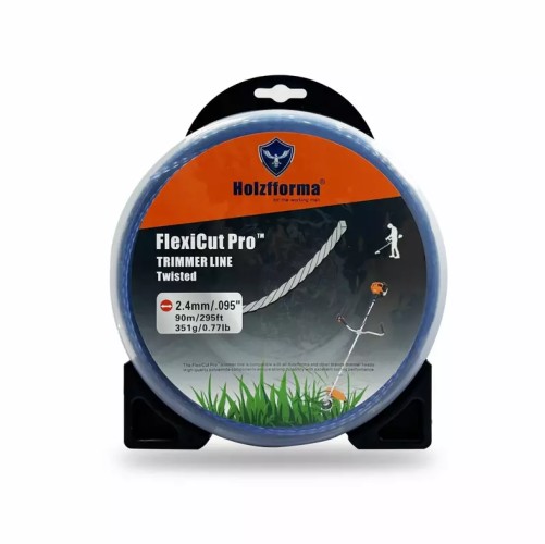 Леска триммерная HOLZFFORMA FlexiCut Pro 2.4x90m витая TW002490PRO