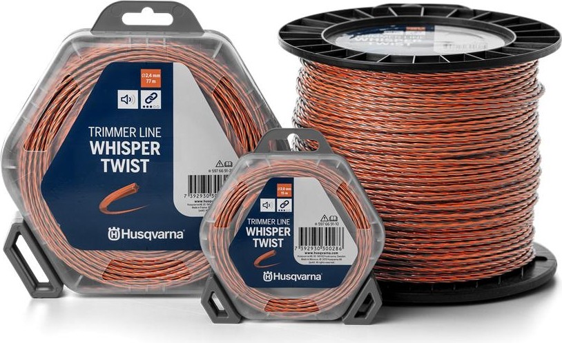 Леска триммерная HUSQVARNA 2.4 мм/77 м Whisper Twist в блистере (5976691-21) 5976691-21