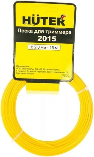 Леска триммерная HUTER S2015 (звезда) 71/1/10