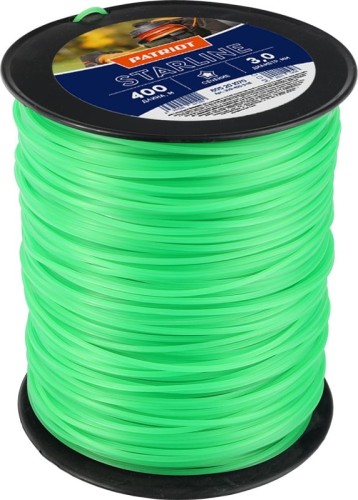 Леска триммерная PATRIOT  3,0 мм /400 м Starline звезда 805201070