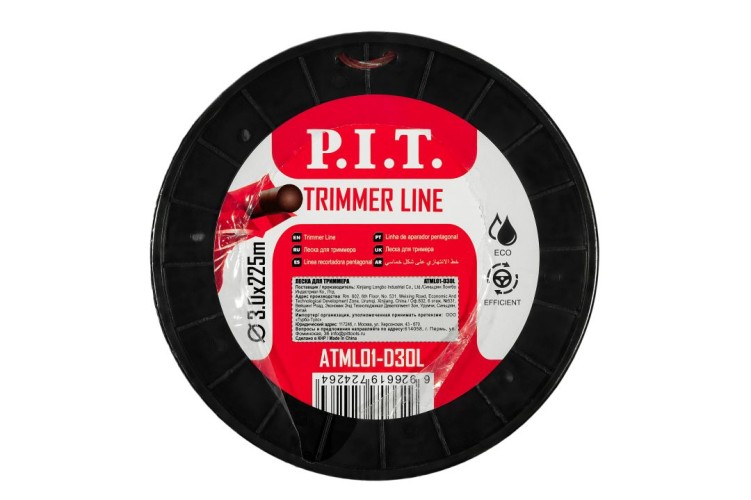 Леска триммерная P.I.T. ATML01-D30L двухцветная 3lb 3,0 мм, 180м - изображение 2
