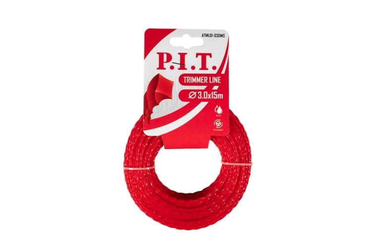 Леска триммерная P.I.T. ATML01-D30MS квадрат крученый 15 мx3,0 мм