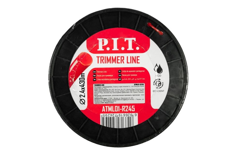 Леска триммерная P.I.T. ATML01-R245 круг 5lb 2,4 мм, 430м - изображение 2