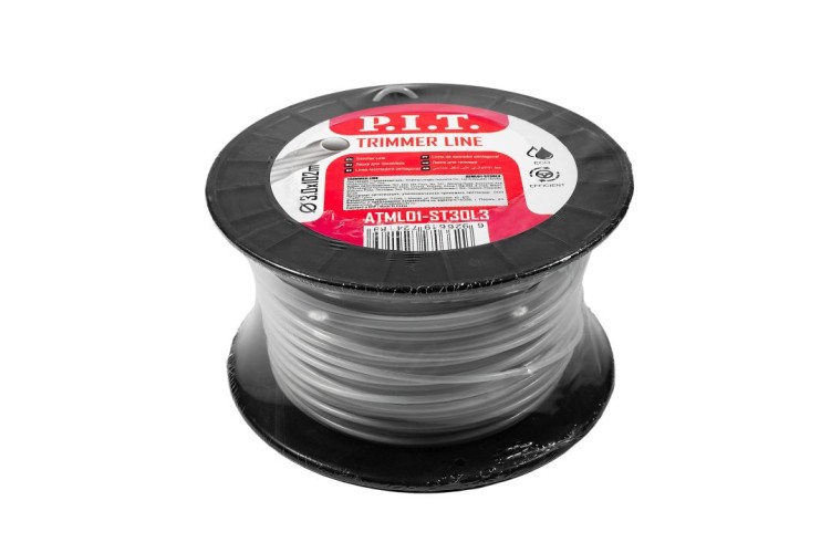 Леска триммерная P.I.T. ATML01-ST30L3 102 м, 3,0 мм, метал. сердеч.