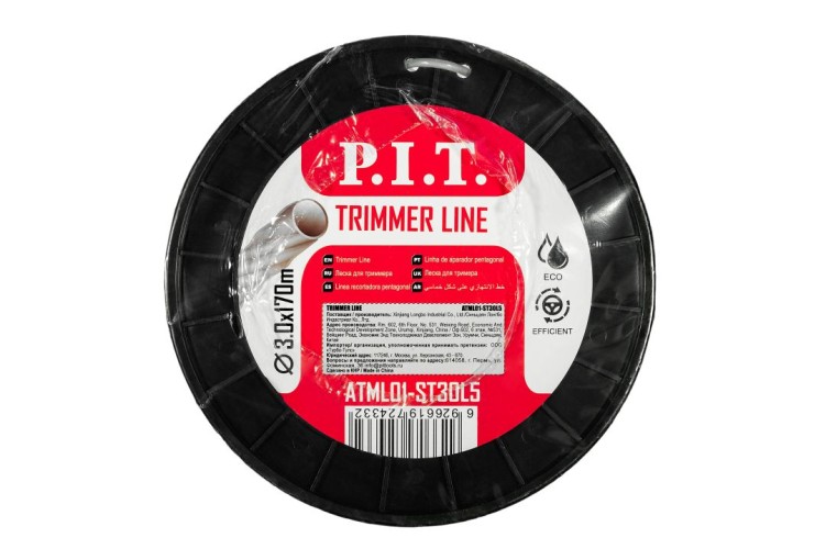 Леска триммерная P.I.T. ATML01-ST30L5 170 м, 3,0 мм, метал. сердеч. - изображение 2