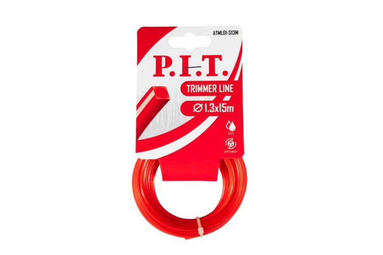 Леска триммерная P.I.T. ATML01-S13M квадрат 15 мx1,3 мм