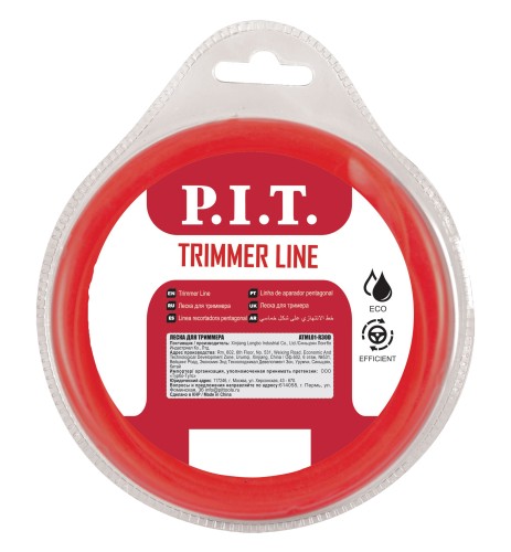 Леска триммерная P.I.T. MLB-13010 3.0mm*10m, квадрат