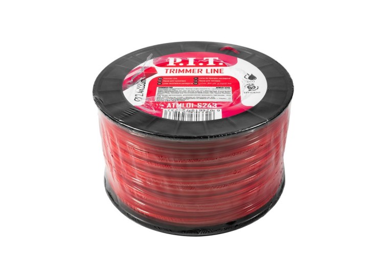 Леска триммерная P.I.T. MLB-32403N 2.4mm*3lb, квадрат, бухта 236м