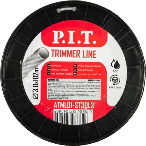 Леска триммерная P.I.T. MLC-33030N 3.0mm*3lb, метал. сердечник, бухта 102м - изображение 2