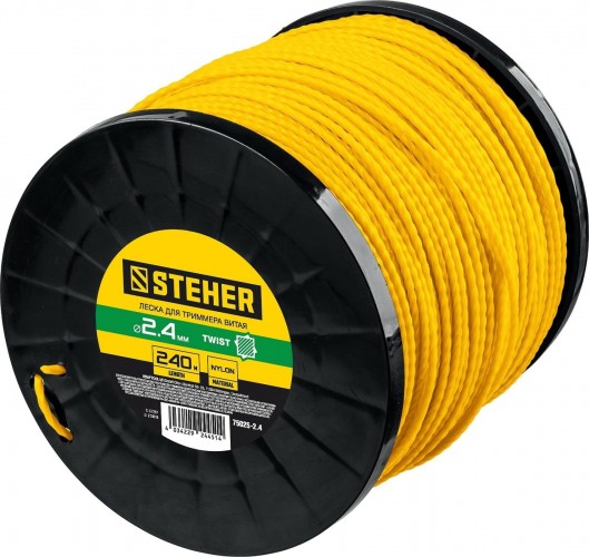 Леска триммерная Steher ВИТОЙ КВАДРАТ 2.4 мм 240 м 75025-2.4