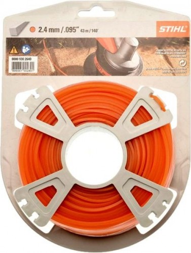 Леска триммерная STIHL 2.4мм (43 м) квадрат 00009302640