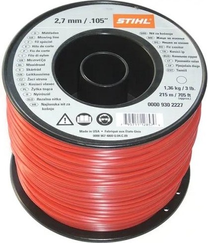 Леска триммерная STIHL 2.7 мм/215 м   круг  00009302227
