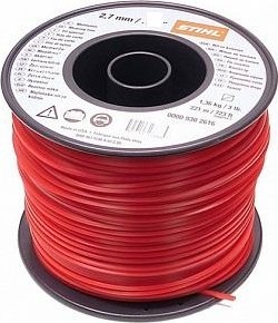 Леска триммерная STIHL 2.7 мм/347 м   квадрат  00009302617