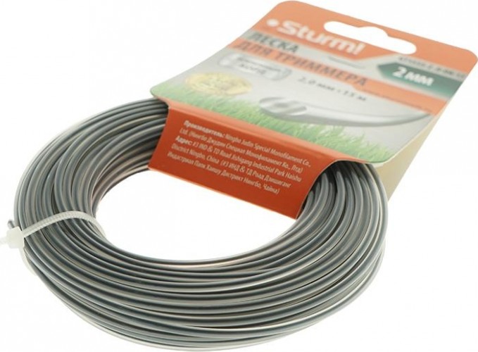 Леска триммерная Sturm 2.0 мм/15 м (GT3535-2.0-0A-15) GT3535-2.0-0A-15 - изображение 2