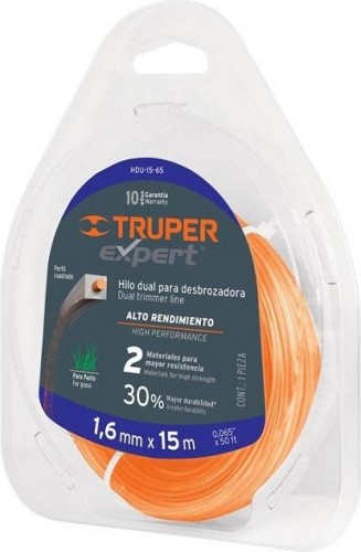 Леска триммерная TRUPER HDU-15-65 для 1,6 мм, 15 м 15956
