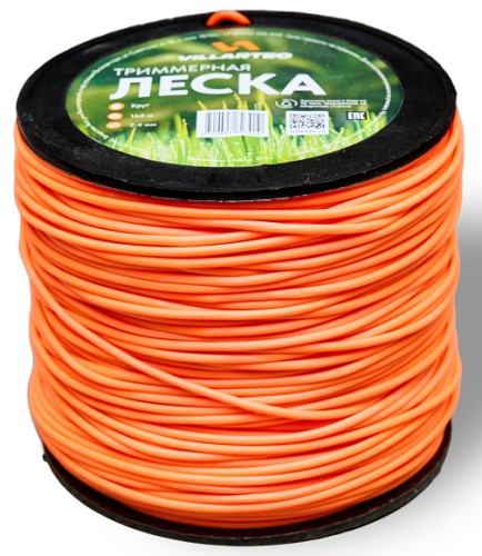Леска триммерная VILLARTEC K0000024160 кр.сечения 2,4 мм*160 м