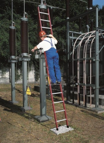 Лестница из стекловолокна KRAUSE 8 перекладин, приставная 815484