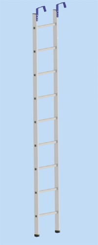Лестница приставная АЛЮМЕТ HH1 5106 с крюками НН1 5106 - изображение 3