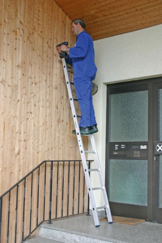 Лестница приставная KRAUSE STABILO  9 ступеней с перекладинами 127037 - изображение 4