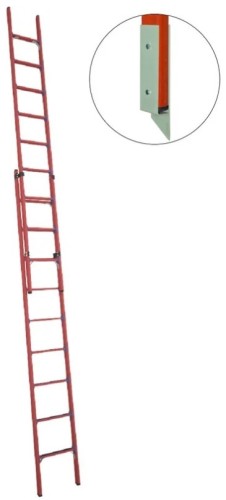 Лестница приставная стеклопластиковая раздвижная Антиток ЛСПРД-6,0 ЕМГ (евро, мягкий грунт) 471577