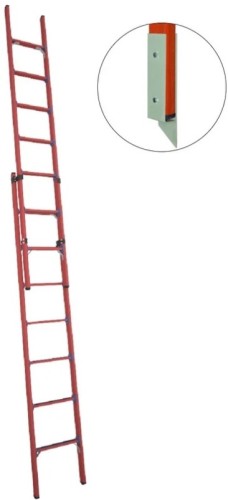 Лестница приставная стеклопластиковая раздвижная Антиток ЛСПРД-4,0 ЕМГ (евро, мягкий грунт) 471574