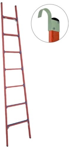 Лестница приставная стеклопластиковая Антиток ЛСПД-2,8 ТК (телеком, крюки) 471550