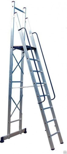 Лестница с платформой АЛЮМЕТ АРЕ 1410 АРЕ1410