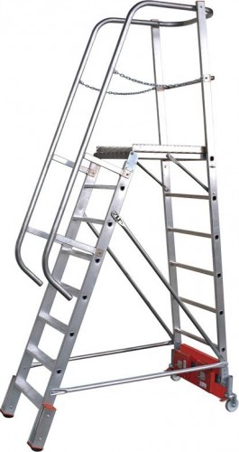 Лестница с платформой KRAUSE STABILO VARIO  9 ступеней, траверса 1440 мм 833150 833150