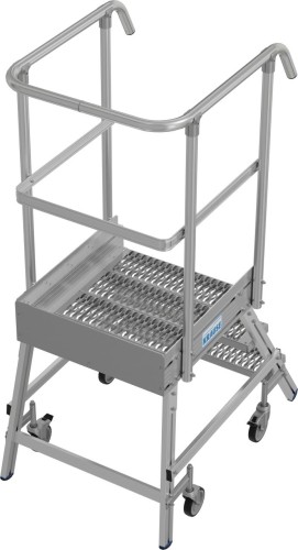 Лестница с платформой KRAUSE STABILO R13 3 перфорированных ступени, передвижная 821379 - изображение 2