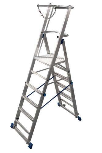 Лестница с платформой KRAUSE STABILO 8 ступеней, телескопическая 127624 127624