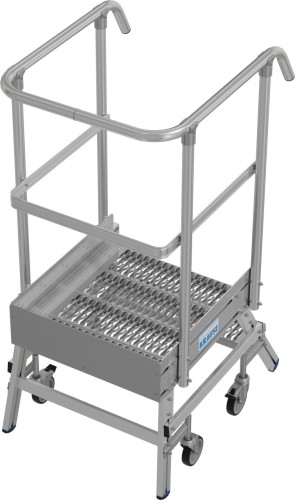 Лестница с платформой KRAUSE STABILO R13 2 перфорированных ступени, передвижная 820976 - изображение 2