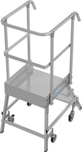 Лестница с платформой KRAUSE STABILO 3 ступени, передвижная, ограждение 1,1 м 821133 - изображение 3