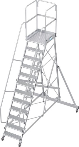 Лестница с платформой KRAUSE CORDA 12 ступеней, передвижная 820082 - изображение 2