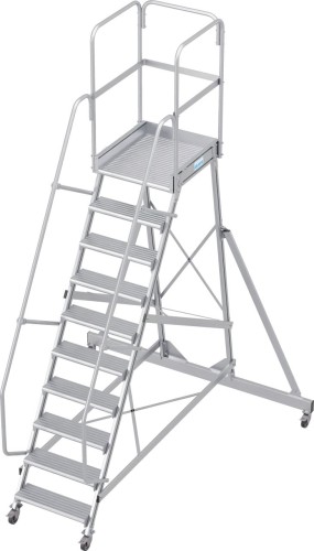 Лестница с платформой KRAUSE CORDA 10 ступеней, передвижная 820075 - изображение 2