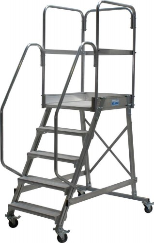 Лестница с платформой KRAUSE CORDA 5 ступени, передвижная 820037 820037 - изображение 2