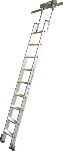 Лестница стеллажная KRAUSE STABILO  9 ступеней, для Т-образных шинных систем, 815644 815644