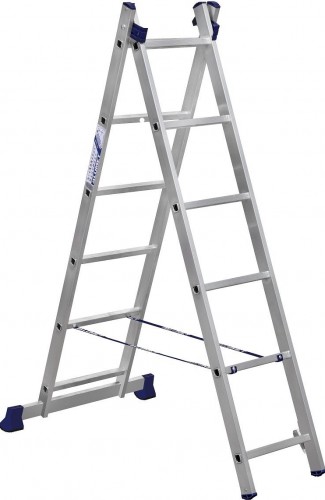 Лестница-стремянка двухсекционная АЛЮМЕТ 5206 2х 6 H2 5206