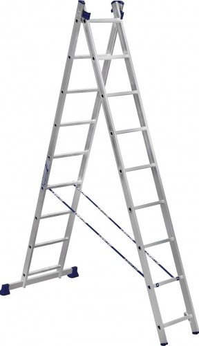 Лестница-стремянка двухсекционная АЛЮМЕТ 5209 2х 9 H2 5209