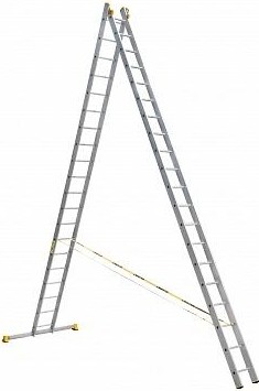 Лестница-стремянка двухсекционная АЛЮМЕТ 9220 2х20 P2 9220
