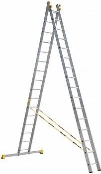Лестница-стремянка двухсекционная АЛЮМЕТ 9216 2х16 P2 9216