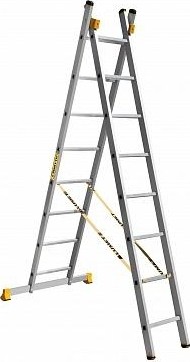 Лестница-стремянка двухсекционная АЛЮМЕТ 9208 2х 8 P2 9208