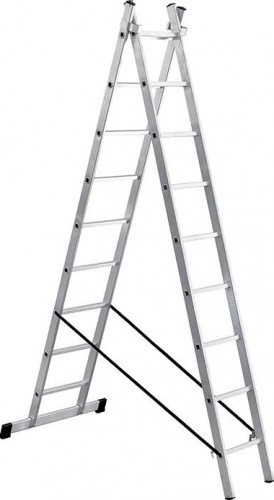 Лестница-стремянка двухсекционная Biber 98429 2х9 тов-084526 - изображение 3