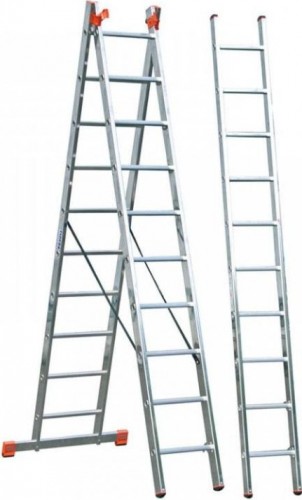 Лестница-стремянка трехсекционная KRAUSE MONTO TRIBILO Trigon 3х14 129727 129727 - изображение 2