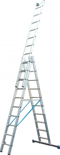 Лестница-стремянка трехсекционная KRAUSE STABILO 3x10 с доп. функцией 133762