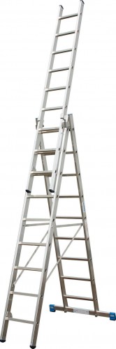Лестница-стремянка трехсекционная KRAUSE STABILO 3x 8 с доп. функцией 133748