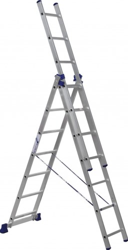 Лестница-стремянка трехсекционная АЛЮМЕТ 5307 3х 7  H3 5307