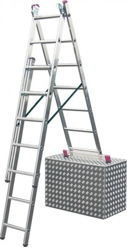 Лестница-стремянка трехсекционная KRAUSE CORDA 3х 7 с дополнительной функцией 013378