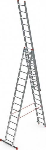 Лестница-стремянка трехсекционная Sarayli 3х17 4317 - изображение 2