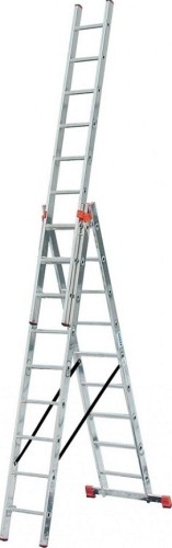 Лестница-стремянка трехсекционная KRAUSE MONTO TRIBILO 3х10 с доп. функцией (129765) 129765